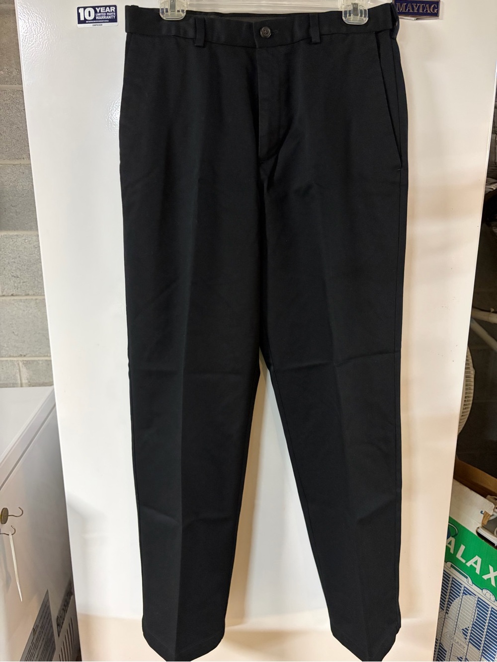 Haggar Black Men's Dress Pants - Straight Leg